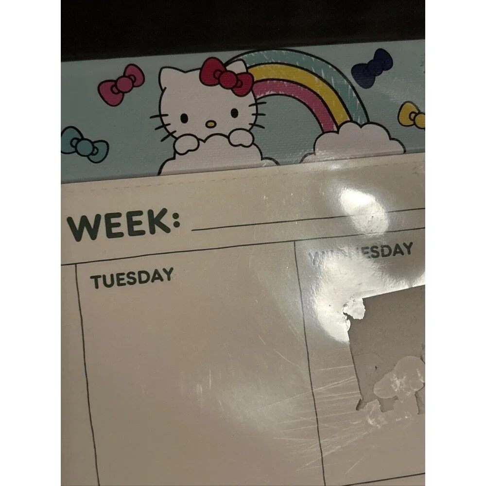 Hello Kitty And Friends Rainbow Weekly Calendar Desk Pad - 60 Sheets  *NEW*